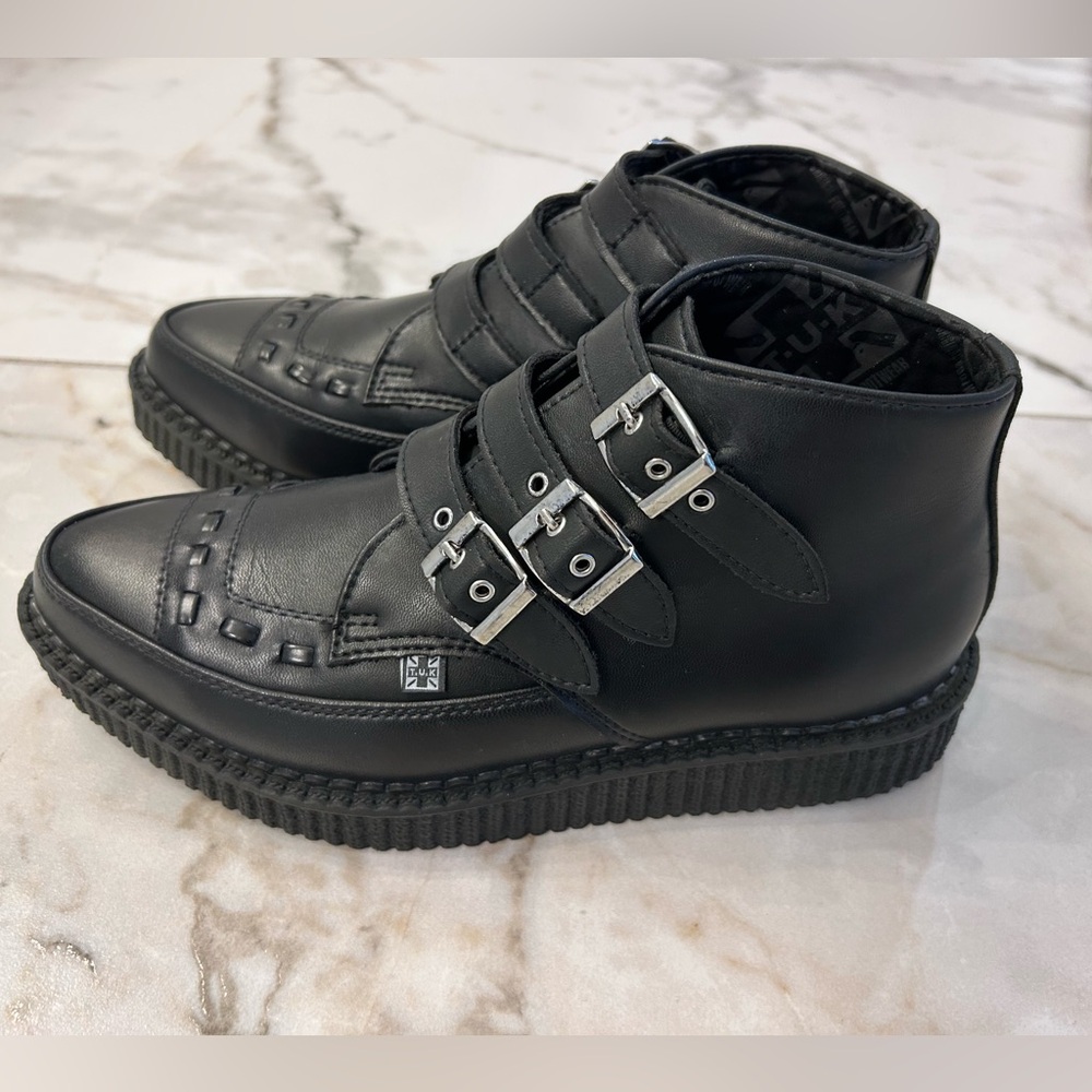 TUK 3 Buckle Pointed Creeper Boot Men Size 6 / Women Size 8 - NIB - Picture 4 of 8